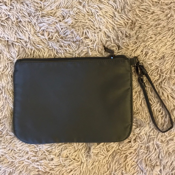 Dark Gray Sequined Wristlet Purse - Picture 3 of 4